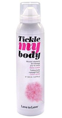 Масажна піна Love To Love TICKLE MY BODY Cotton candy (150 мл) зволожувальна SO1388 фото