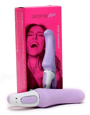 Мощный вибратор Satisfyer Vibes Charming Smile с гибким стволом, литой силикон, 12 режимов работы SO2201 фото