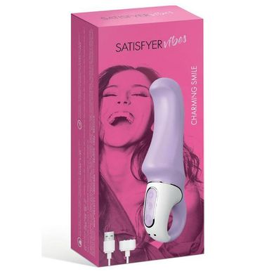 Мощный вибратор Satisfyer Vibes Charming Smile с гибким стволом, литой силикон, 12 режимов работы SO2201 фото