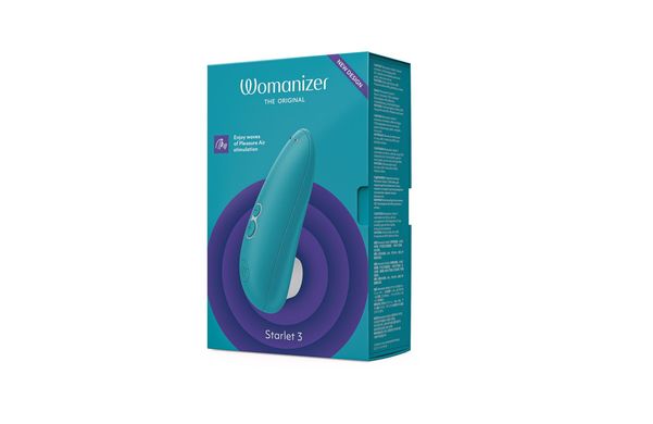 Вакуумний кліторальний стимулятор Womanizer Starlet 3 TURQUOISE SO8740 фото