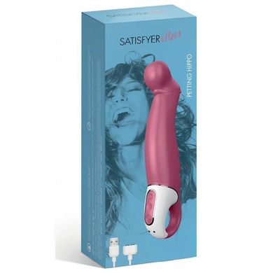 Мощный вибратор Satisfyer Vibes Petting Hippo с гибким стволом, литой силикон, 12 режимов работы SO2202 фото