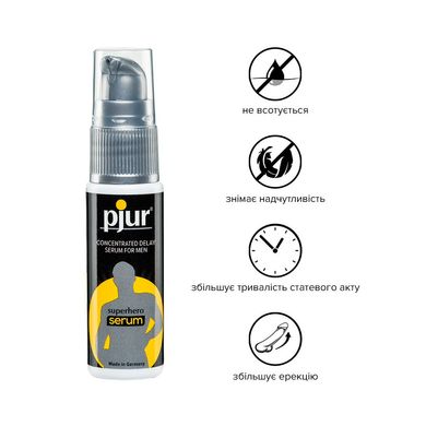 Пролонгирующий гель pjur Superhero Serum 20 мл, создает невидимую пленку снижающую чувствительность PJ12090 фото