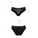 Трусики с широкой резинкой и кружевом Passion PS001 PANTIES M, black SO4160 фото 6