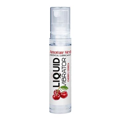 Лубрикант с эффектом вибрации Amoreane Med Liquid Vibrator Cherry (10 мл) SO4816 фото