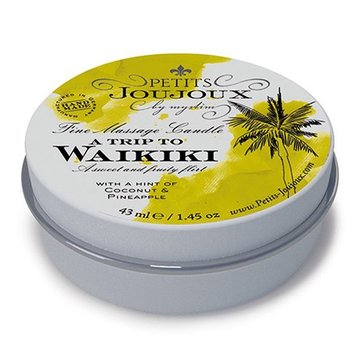 Массажная свечa Petits Joujoux - Waikiki Beach - Coconut and Pineapple (43 мл) с афродизиаками SO3173 фото