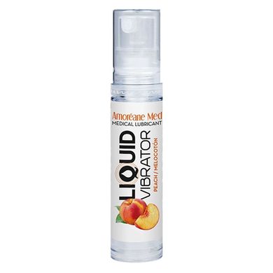 Лубрикант с эффектом вибрации Amoreane Med Liquid Vibrator Peach (10 мл) SO4817 фото