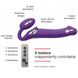 Безремневой страпон с вибрацией Strap-On-Me Vibrating Violet L, диам. 3,7см, пульт ДУ, регулируемый SO3826 фото 2