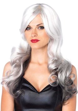 Leg Avenue Allure Multi Color Wig Grey/Black SO7933 фото