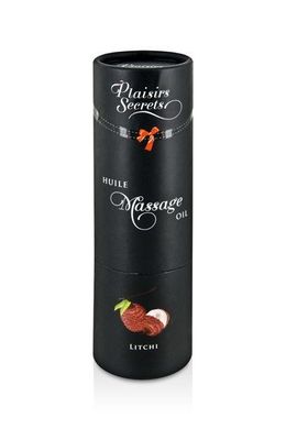 Масажна олія Plaisirs Secrets Litchi (59 мл) з афродизіаками, їстівна, подарункове паковання SO1835 фото