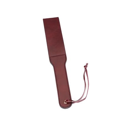 Двосторонній паддл Liebe Seele Wine Red Spanking Paddle, натуральна шкіра SO9456 фото