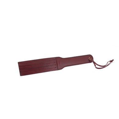 Двосторонній паддл Liebe Seele Wine Red Spanking Paddle, натуральна шкіра SO9456 фото