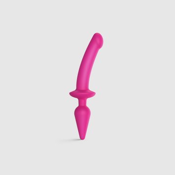 Анальна пробка з дилдо Strap-On-Me SWITCH PLUG-IN SEMI-REALISTIC DILDO FUCHSIA - L (м'ята упаковка) SO6829-R фото