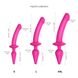 Анальная пробка с дилдо Strap-On-Me SWITCH PLUG-IN SEMI-REALISTIC DILDO FUCHSIA - L (мятая упаковка) SO6829-R фото 5