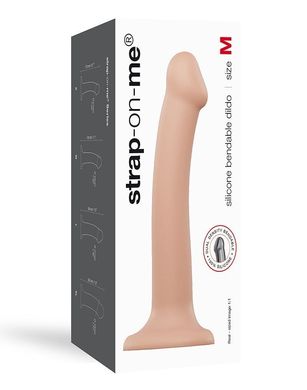 Насадка для страпона Strap-On-Me Dual Density Dildo Flesh M (мятая упаковка) SO2354-R фото