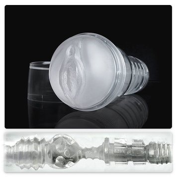 Мастурбатор-вагіна Fleshlight Ice Lady Crystal, напівпрозорий матеріал і корпус F19006 фото