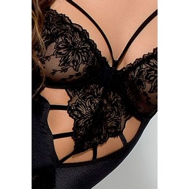 Боди монокини Passion Exclusive HAYA BODY S/M, black PS22931 фото