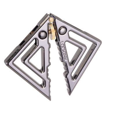 Зажимы для сосков с тяжелой подвеской LOCKINK Adjustable Nipple Clamps with Heavy Pendant - Grey SX0847 фото