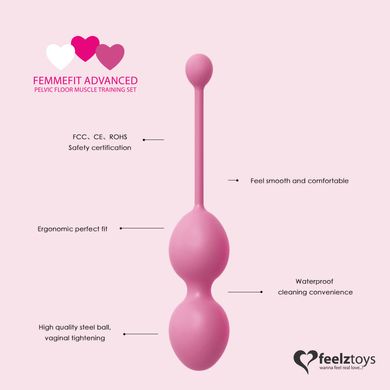 Набор вагинальных шариков для продвинутых FeelzToys - FemmeFit Advanced Pelvic Muscle Training Set SO5067 фото