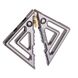 Зажимы для сосков с тяжелой подвеской LOCKINK Adjustable Nipple Clamps with Heavy Pendant - Grey SX0847 фото 4