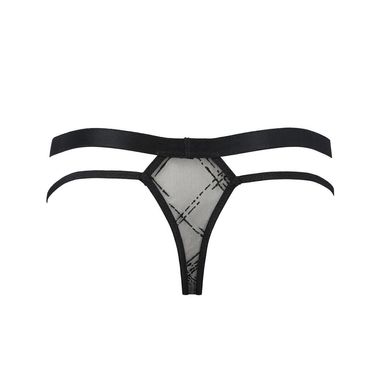 Чоловічі прозорі стринги Passion 029 THONG COLLIN L/XL Black, сітка SO7558 фото