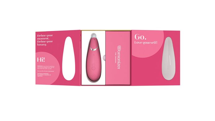 Вакуумный клиторальный стимулятор Womanizer Premium 2 - Raspberry, функции Autopilot и Smart Silence SO8753 фото