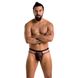 Мужские прозрачные стринги Passion 029 THONG COLLIN L/XL Black, сетка SO7558 фото 3