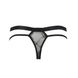 Мужские прозрачные стринги Passion 029 THONG COLLIN L/XL Black, сетка SO7558 фото 6