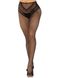 Панчохи Leg Avenue Crotchless Net Tights with Heart Backseam Black One Size SX1051 фото 2