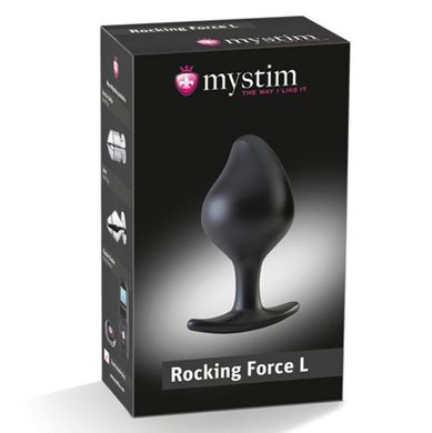 Силиконовая анальная пробка Mystim Rocking Force L для электростимулятора, диаметр 4,7см SO3806 фото