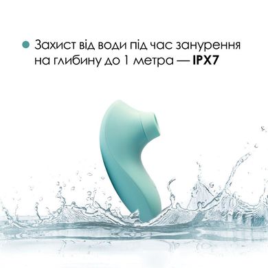 Вакуумний стимулятор Svakom Pulse Lite Neo Seafoam Blue, керується зі смартфона SO7324 фото