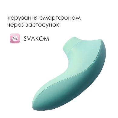 Вакуумний стимулятор Svakom Pulse Lite Neo Seafoam Blue, керується зі смартфона SO7324 фото