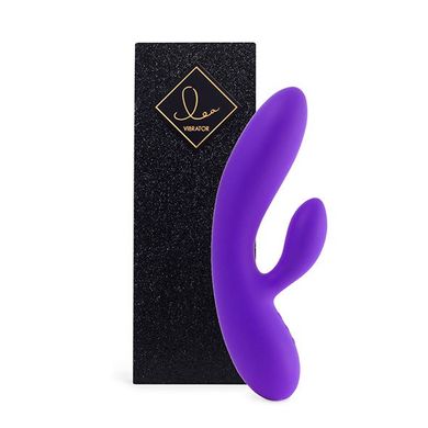 Гибкий вибратор кролик с двумя моторами FeelzToys Lea Rabbit Vibrator Medium Purple SO4431 фото