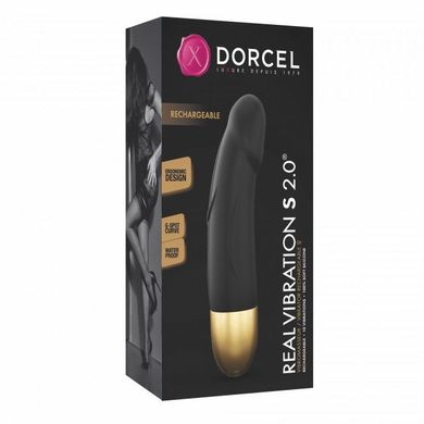 Вібратор Dorcel Real Vibration S Gold 2.0, діаметр 3,7см, перезаряджуваний, для точки G SO3565 фото