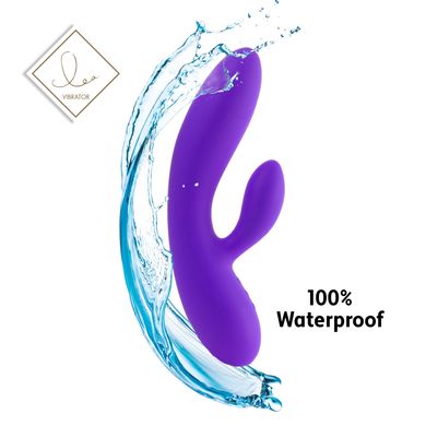 Гибкий вибратор кролик с двумя моторами FeelzToys Lea Rabbit Vibrator Medium Purple SO4431 фото