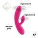 Гибкий вибратор кролик с двумя моторами FeelzToys Lea Rabbit Vibrator Rubine Red SO4432 фото 6