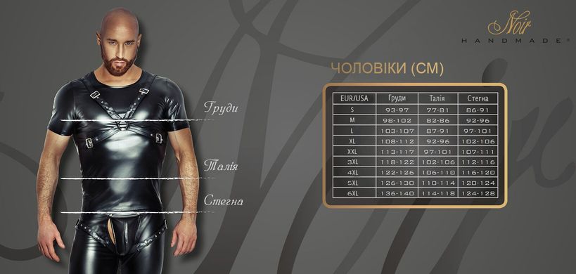 Мужские шорты Noir Handmade H061 Powerwetlook shorts - S SX0103 фото