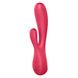 Смарт вібратор-кролик Satisfyer Mono Flex Red, 2 мотори, керування через інтернет SO3900 фото 1