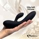 Гнучкий вібратор кролик з двома моторами FeelzToys Lea Rabbit Vibrator Black SO4433 фото 4