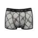 Чоловічі прозорі боксери Passion 032 SHORT JAMES S/M Black, сітка SO7568 фото 5