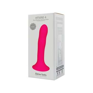 Дилдо з присоскою Adrien Lastic Hitsens 4 Pink, відмінно для страпона, діаметр 3,7см, довжина 17,8см AD24041 фото