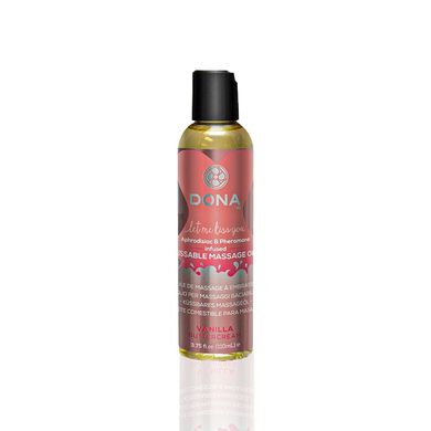 Масажна олія DONA Kissable Massage Oil Vanilla Buttercream (110 мл) можна для оральних пестощів SO1536 фото